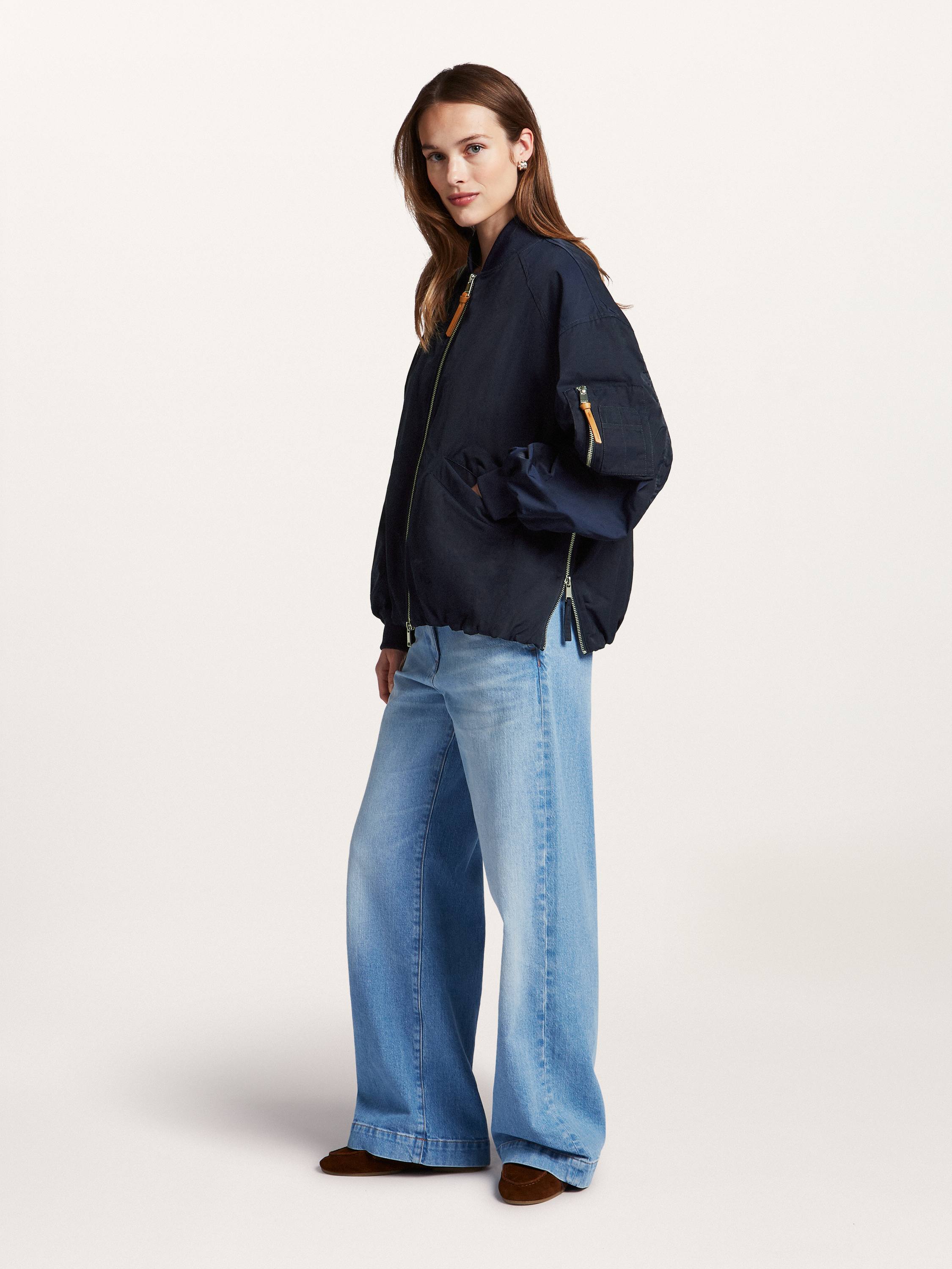 Avelon Long Bomber Jacket