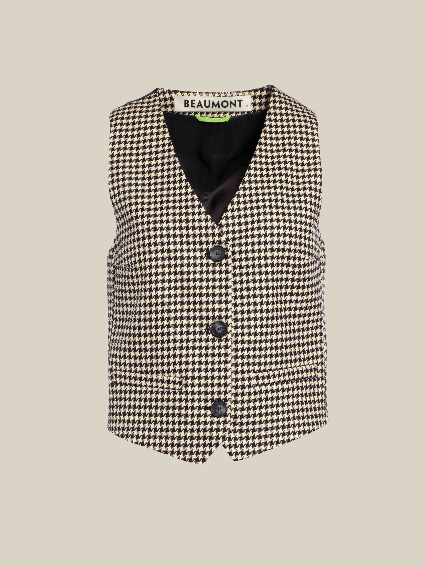 POPPY gilet - Black print