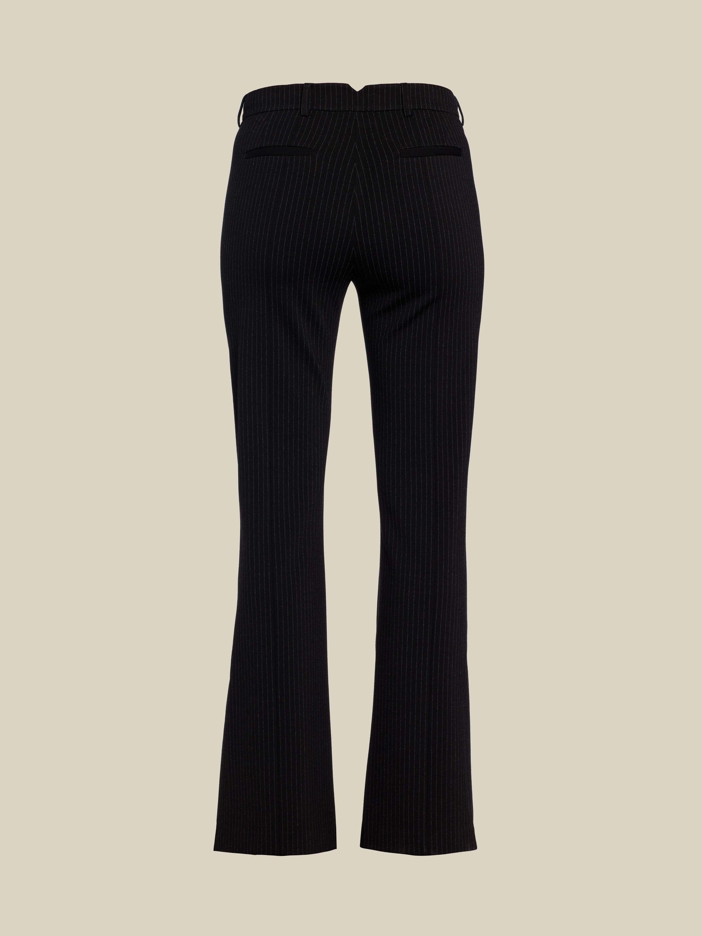 FLYNN pants - PINSTRIPED Black