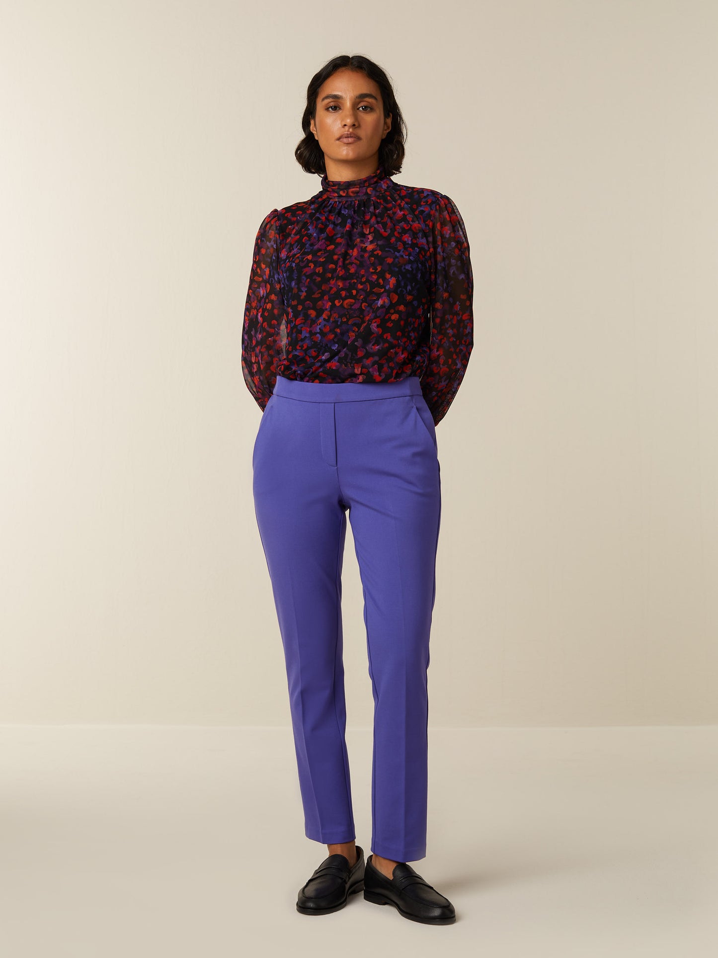 CHARLIE chino - Dark Dahlia Purple