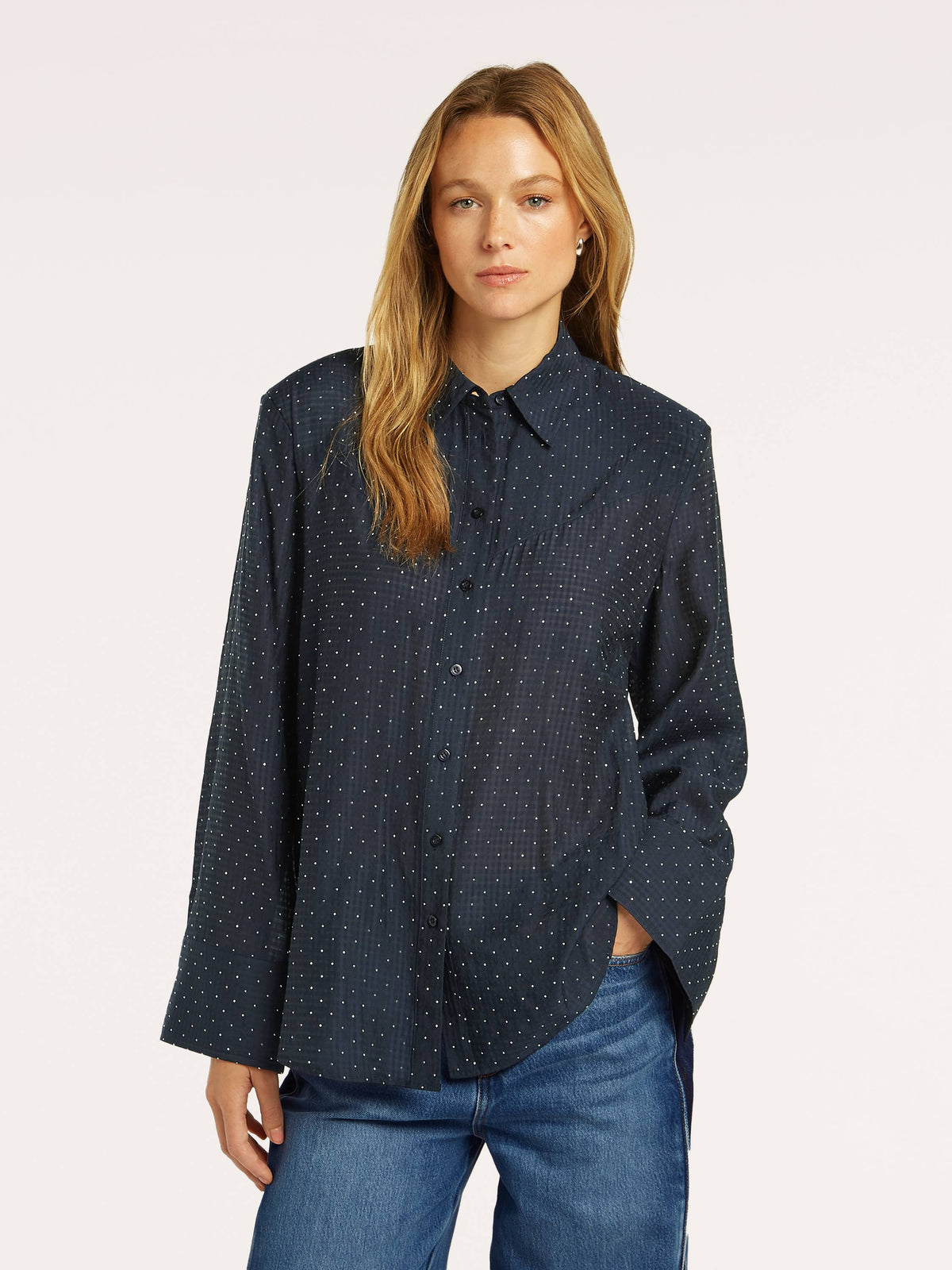 Holly Blouse rhinestones