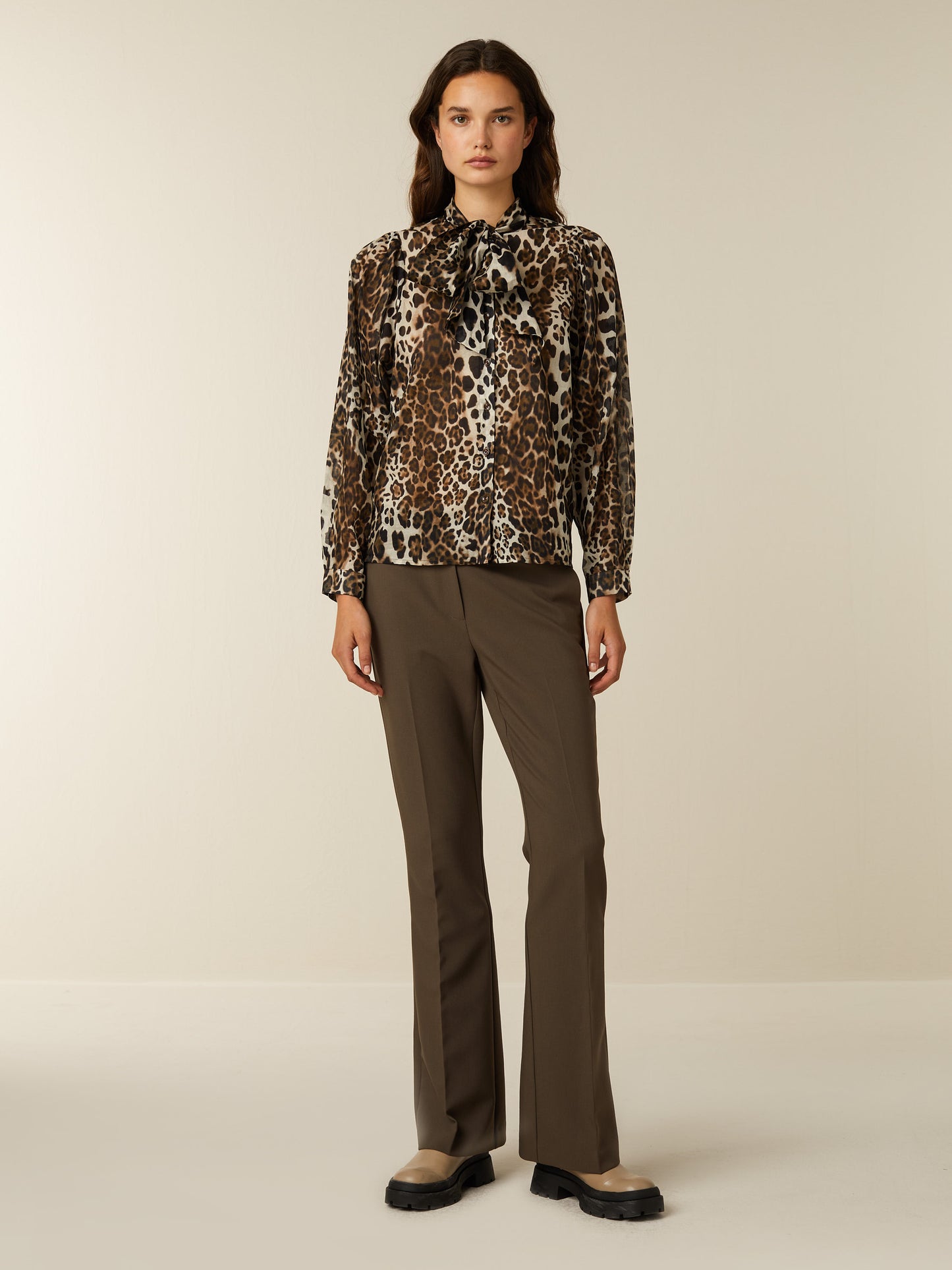 FAITH flare pants - Crocodile