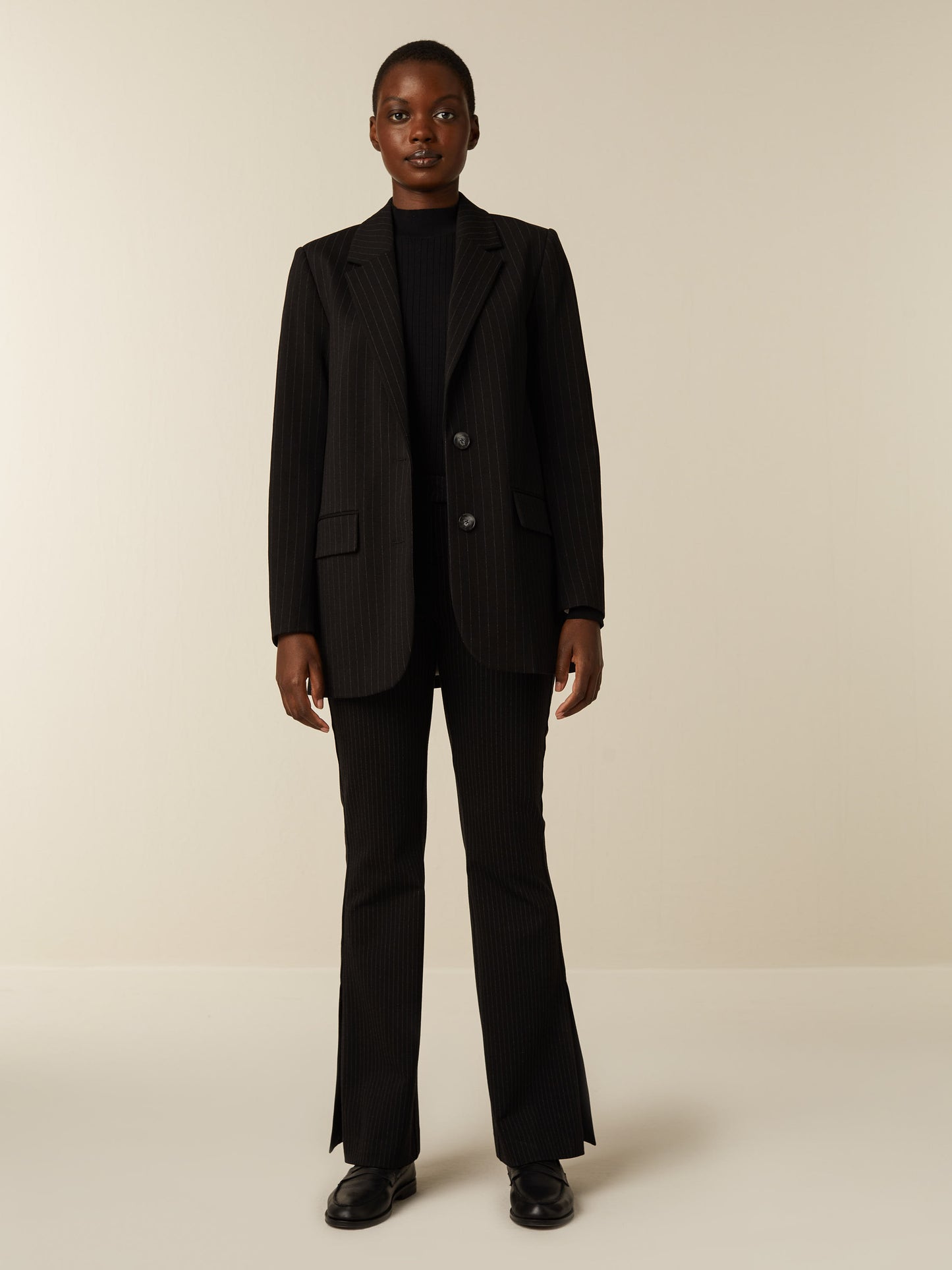 ASH blazer - PINSTRIPED Black