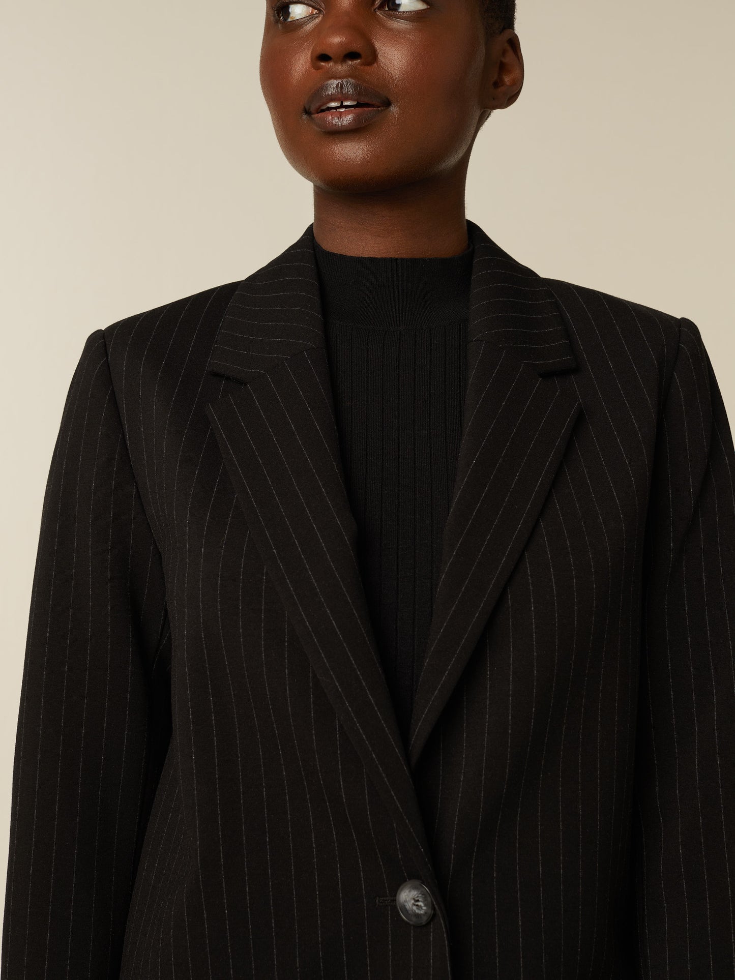 ASH blazer - PINSTRIPED Black