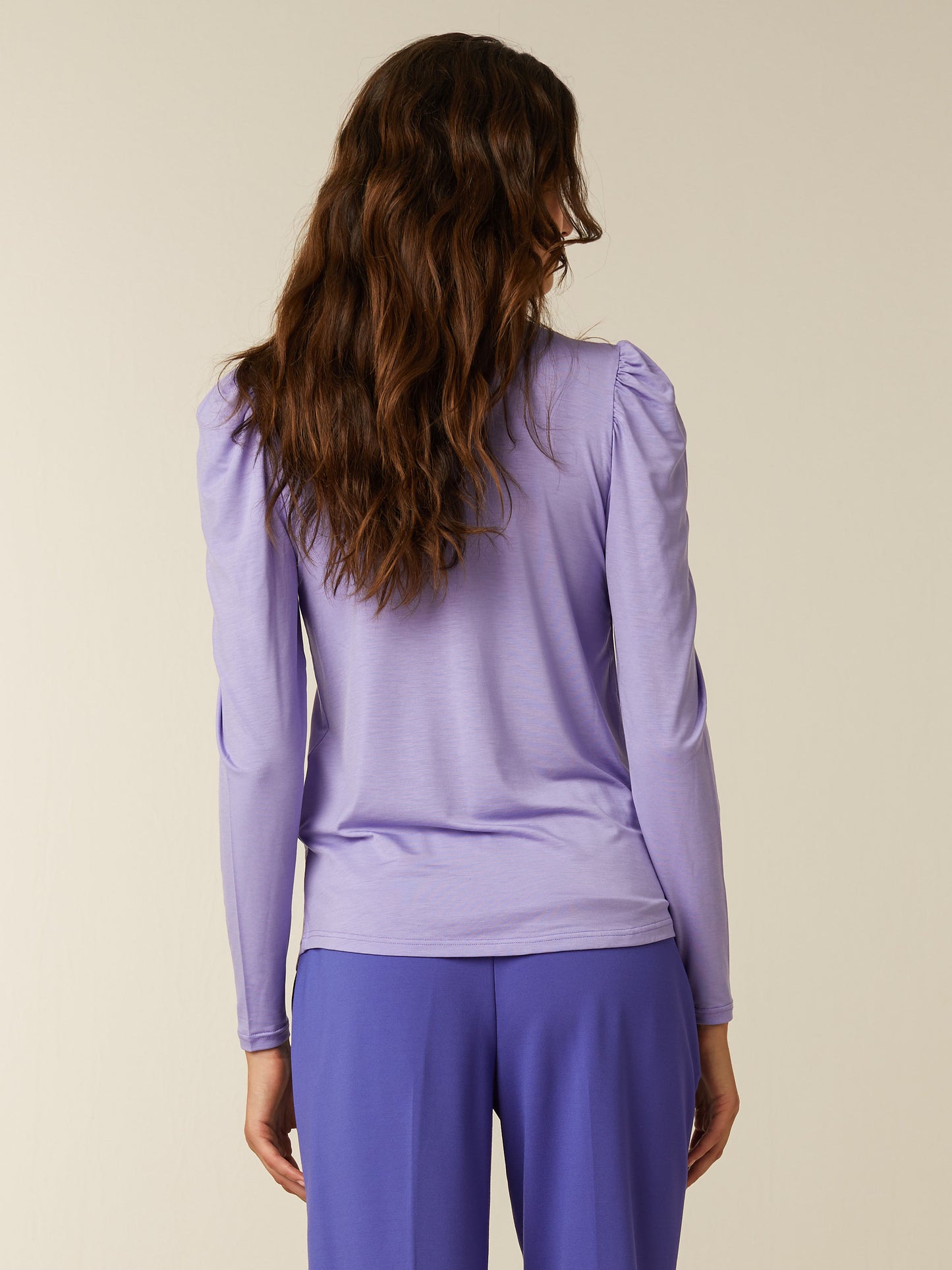 NOOR jersey blouse - Dahlia Purple