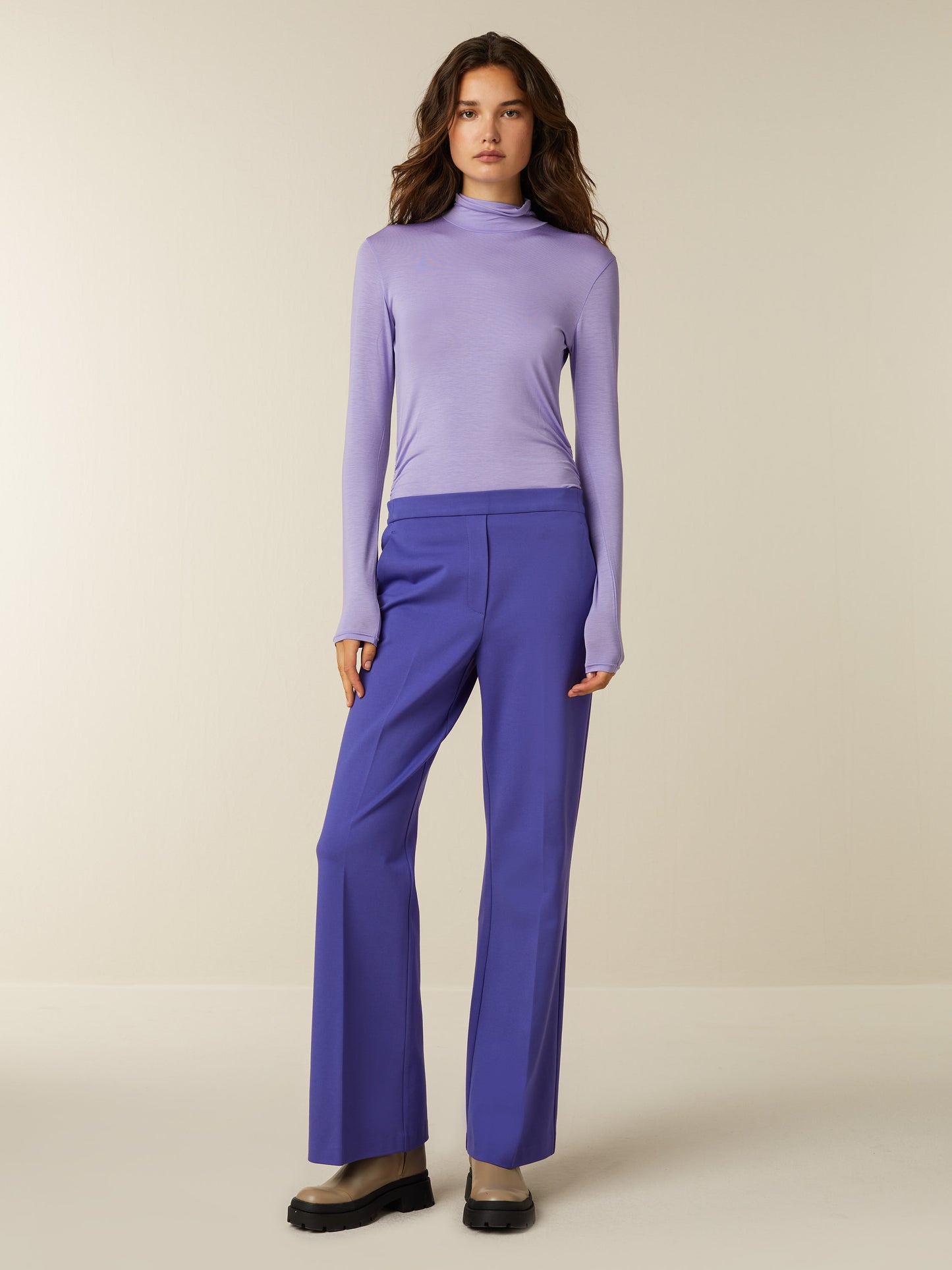 PHOEBE top col - Dahlia Purple