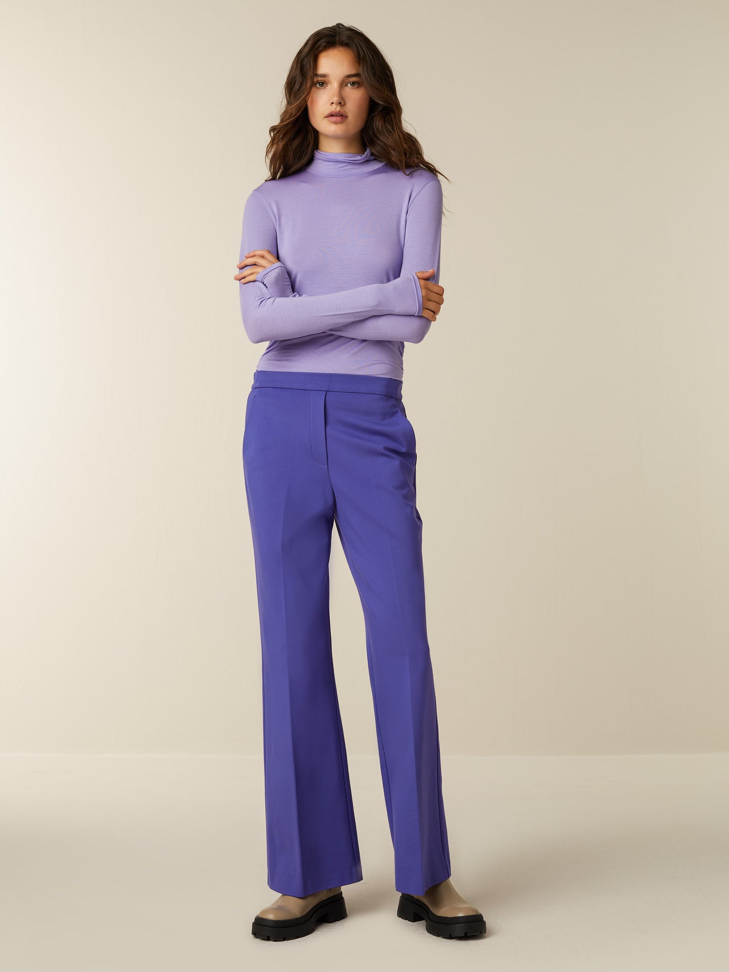 HOPE pants - Dark Dahlia Purple