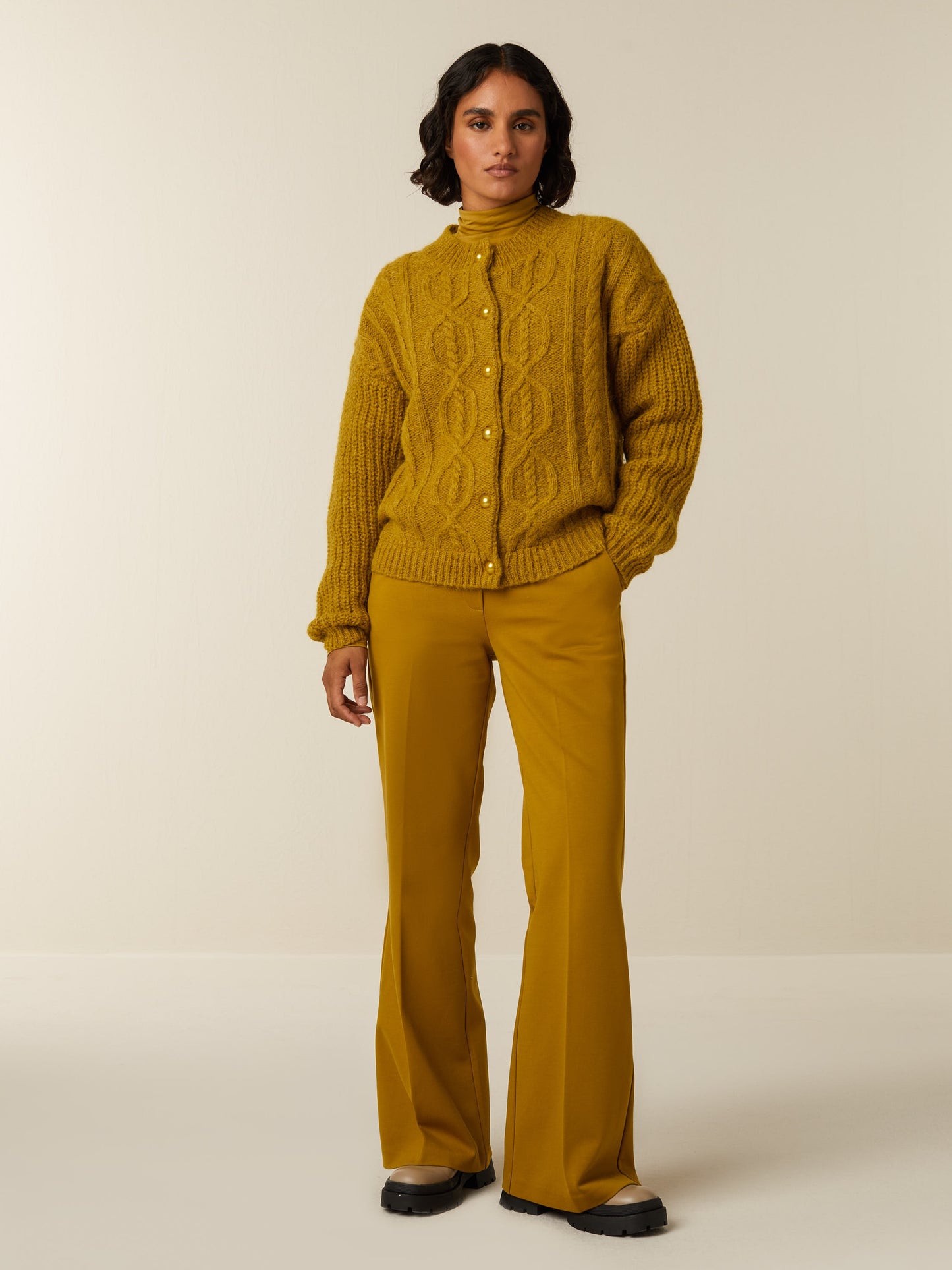 MAREY cardigan - Golden Green