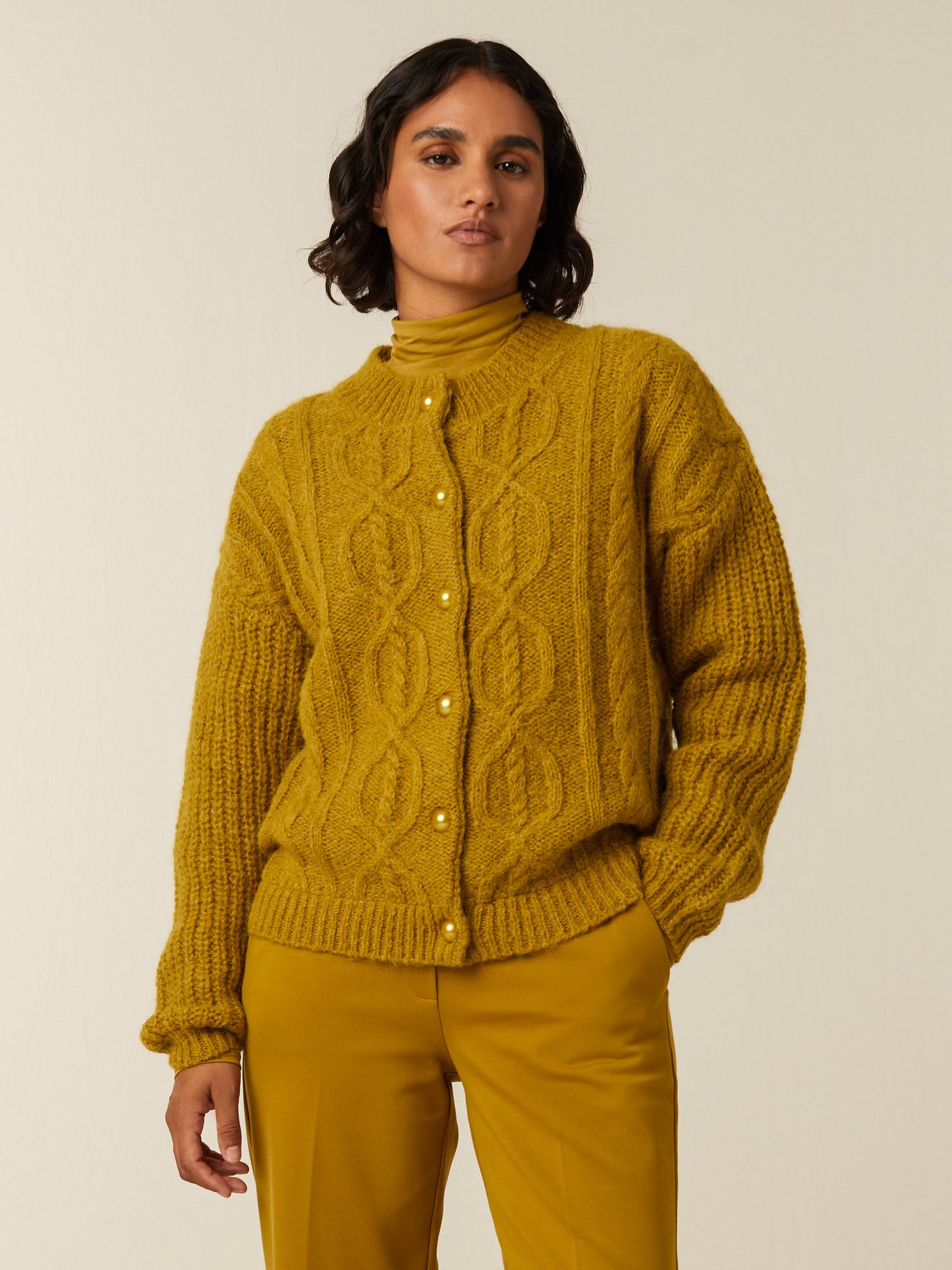 MAREY cardigan - Golden Green