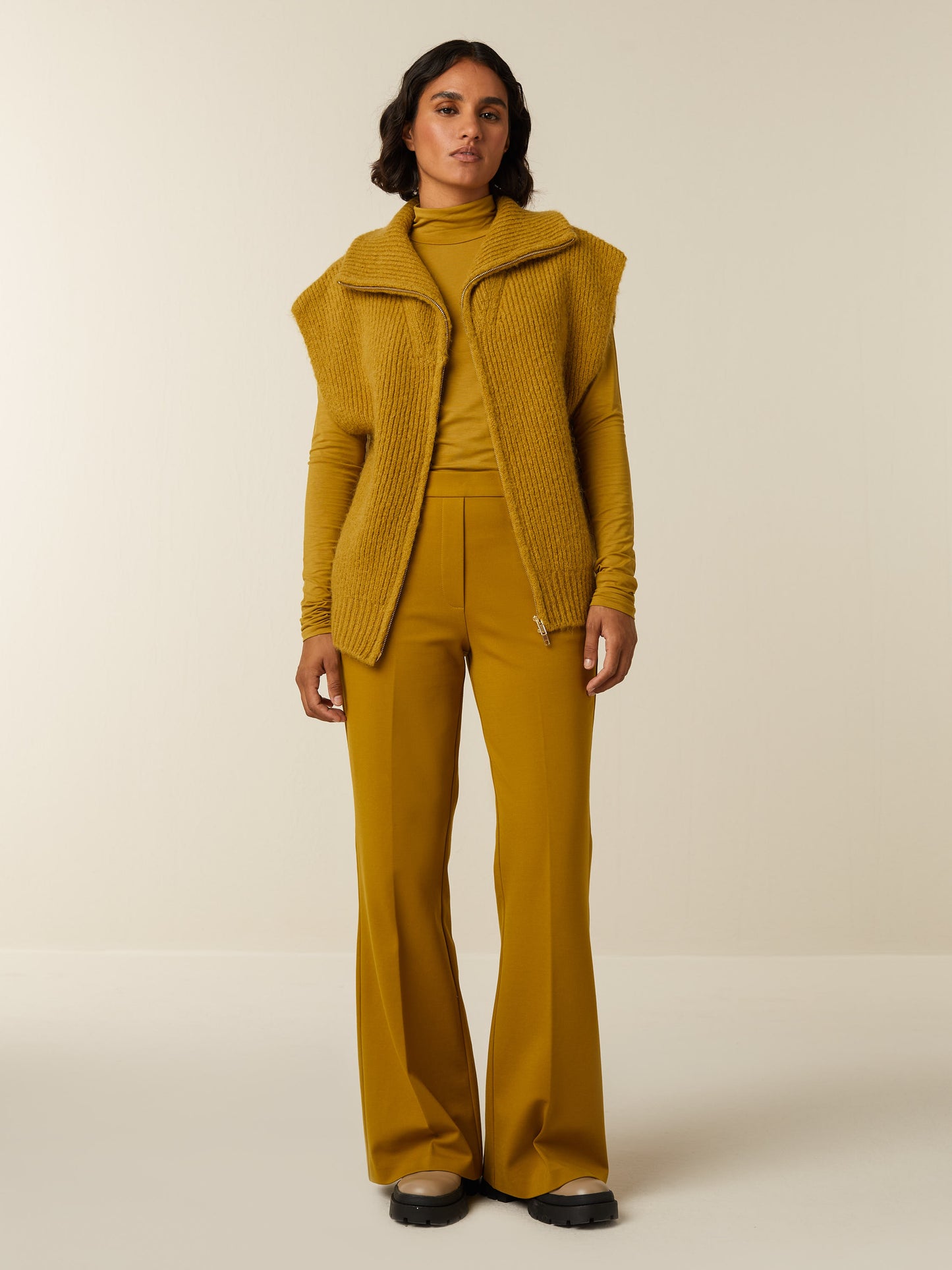 LUNA cardigan - Golden Green