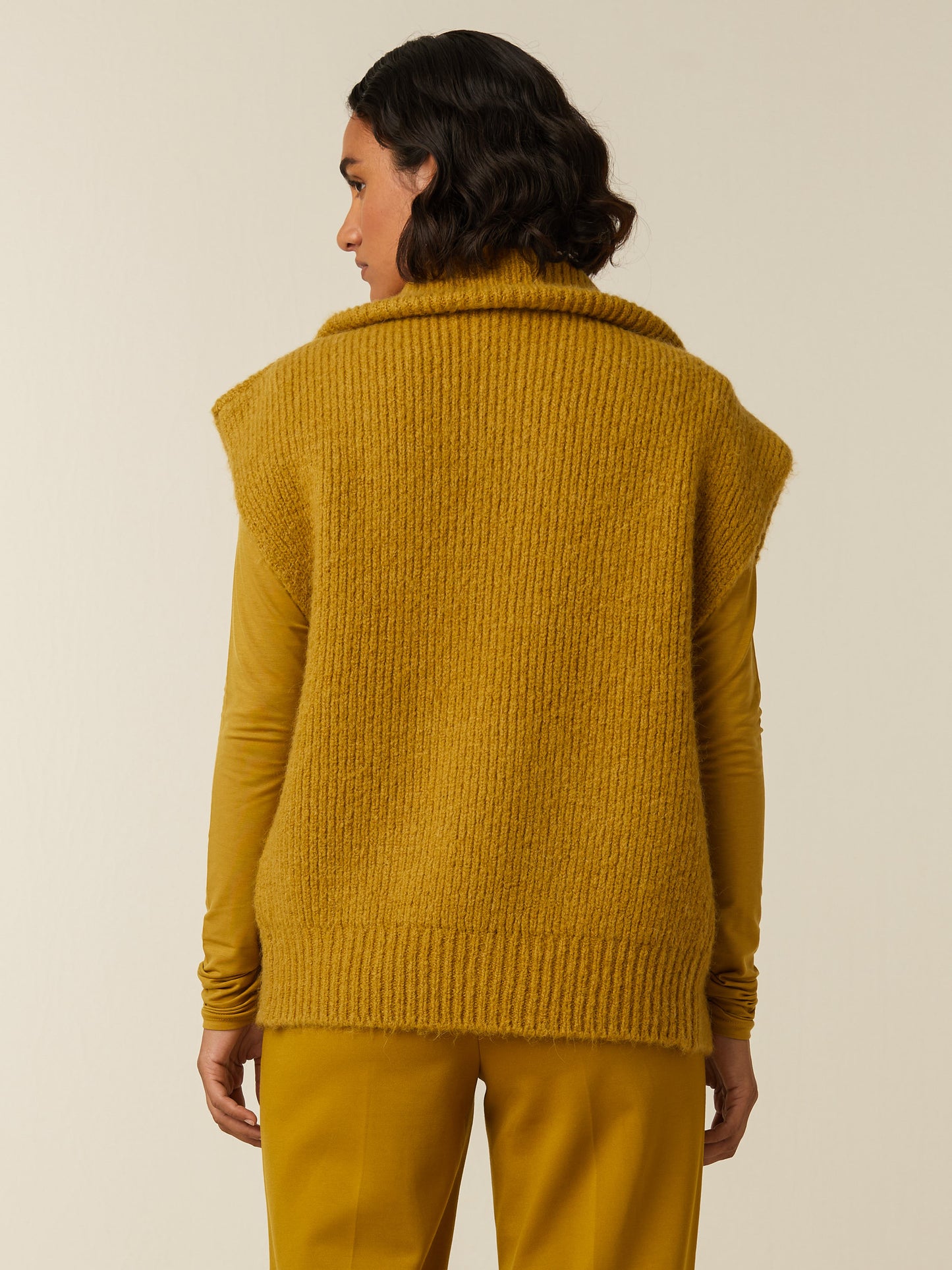 LUNA cardigan - Golden Green