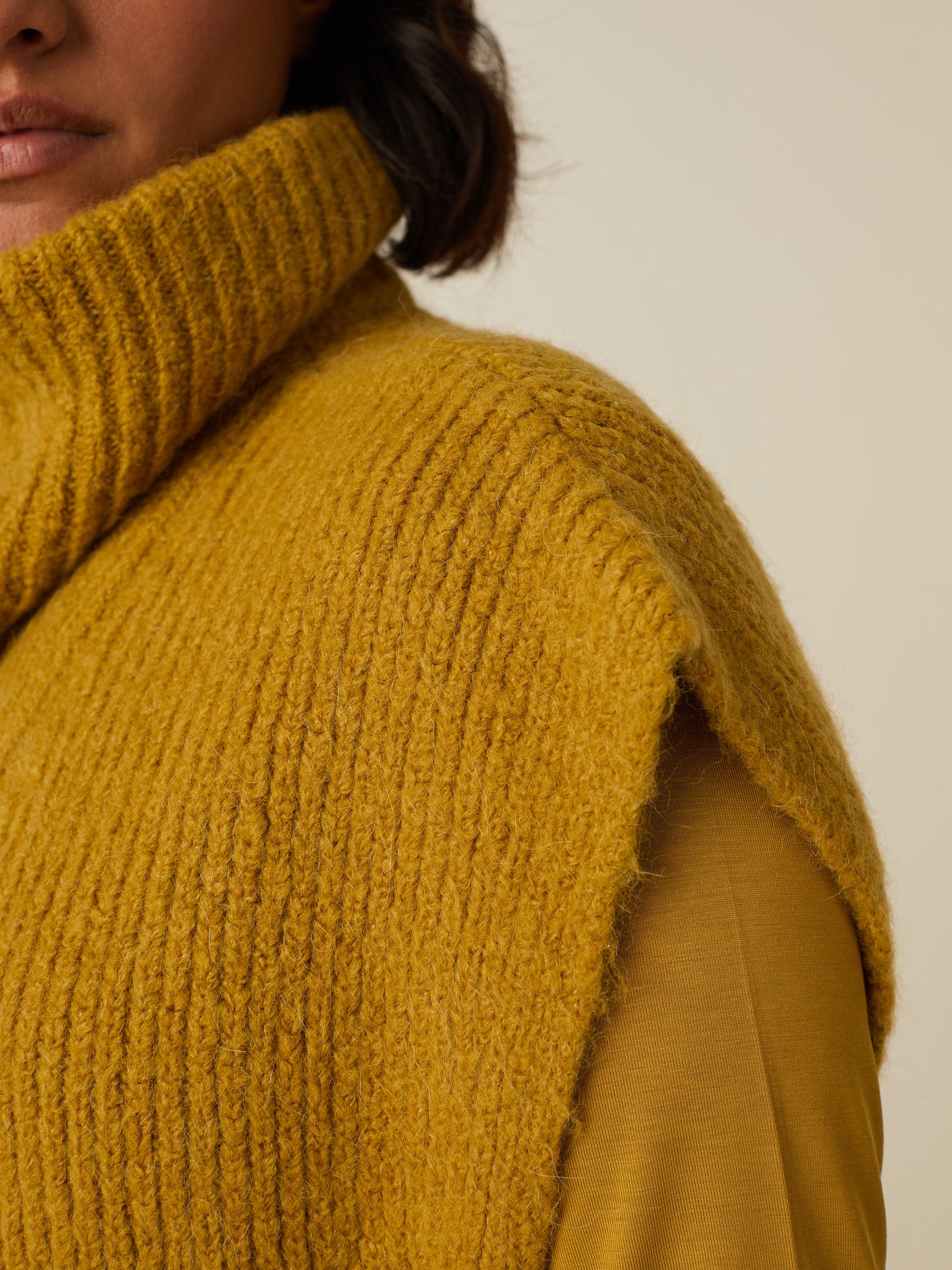 LUNA cardigan - Golden Green