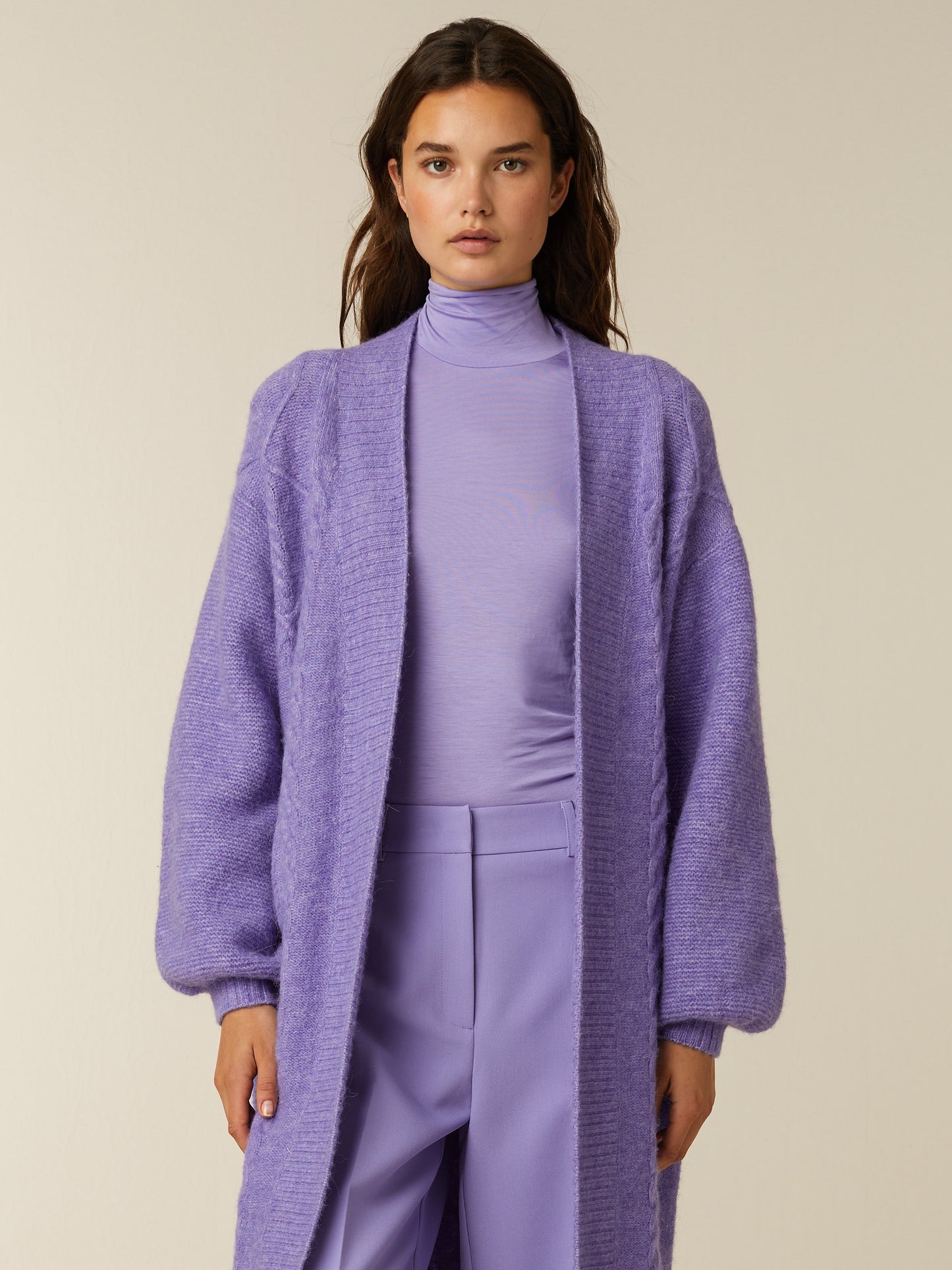 JANET cardigan - Dahlia Purple