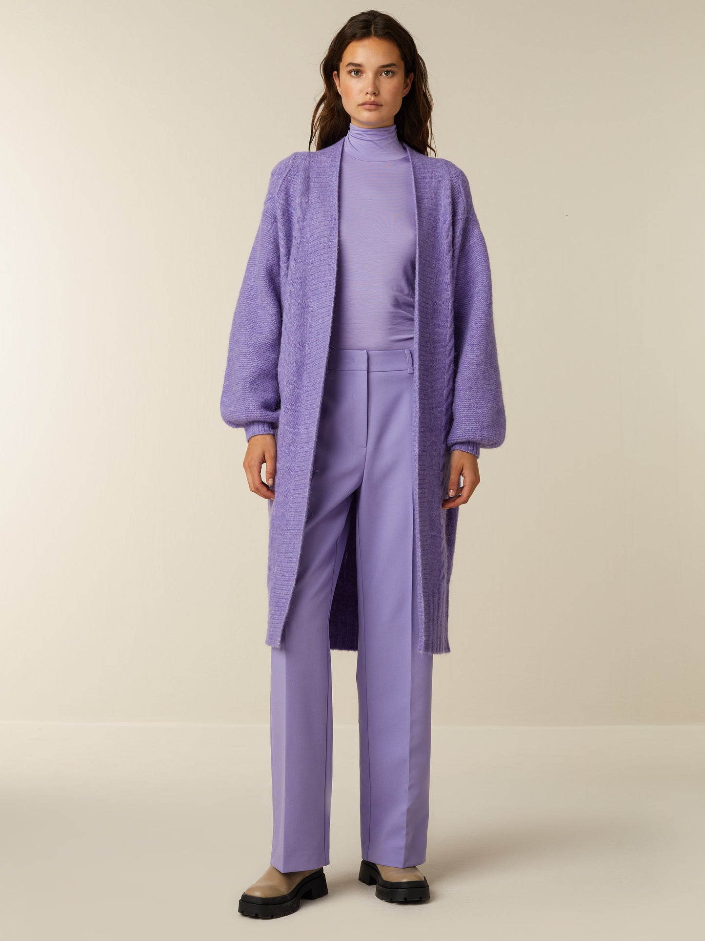 JANET cardigan - Dahlia Purple