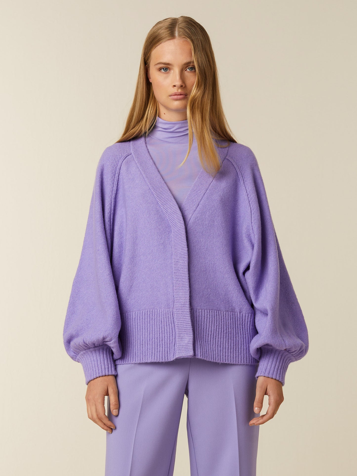 SAGE cardigan - Dahlia Purple