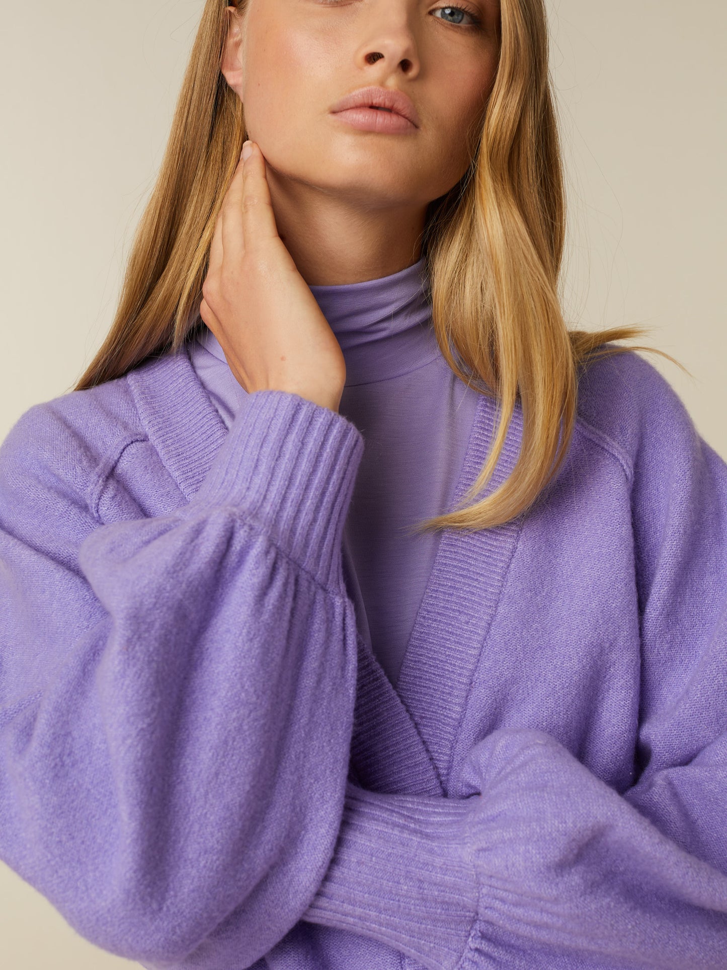 SAGE cardigan - Dahlia Purple