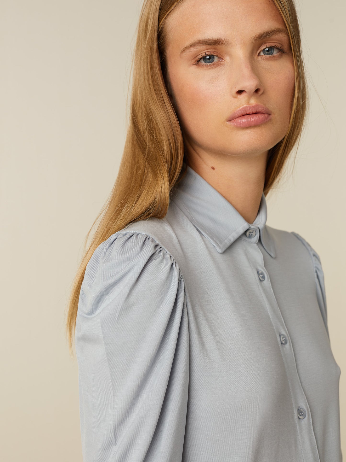 NOOR jersey blouse - Shark