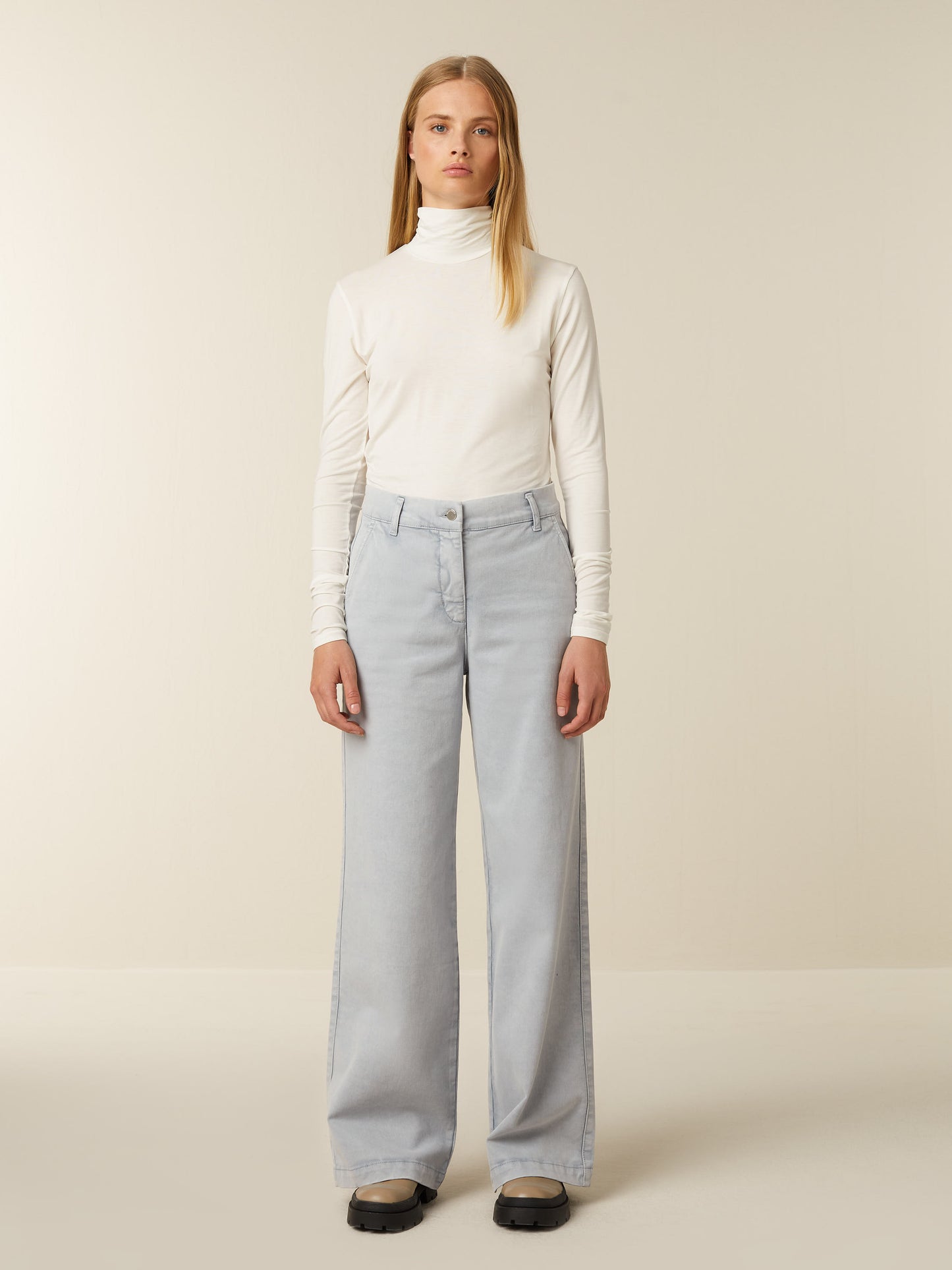 PHOEBE top col - Cream
