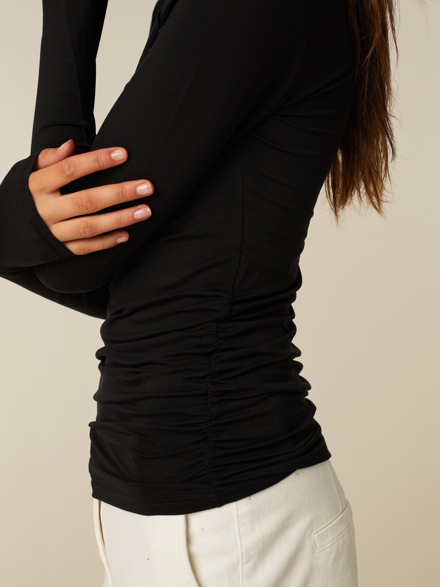 PHOEBE top col - Black