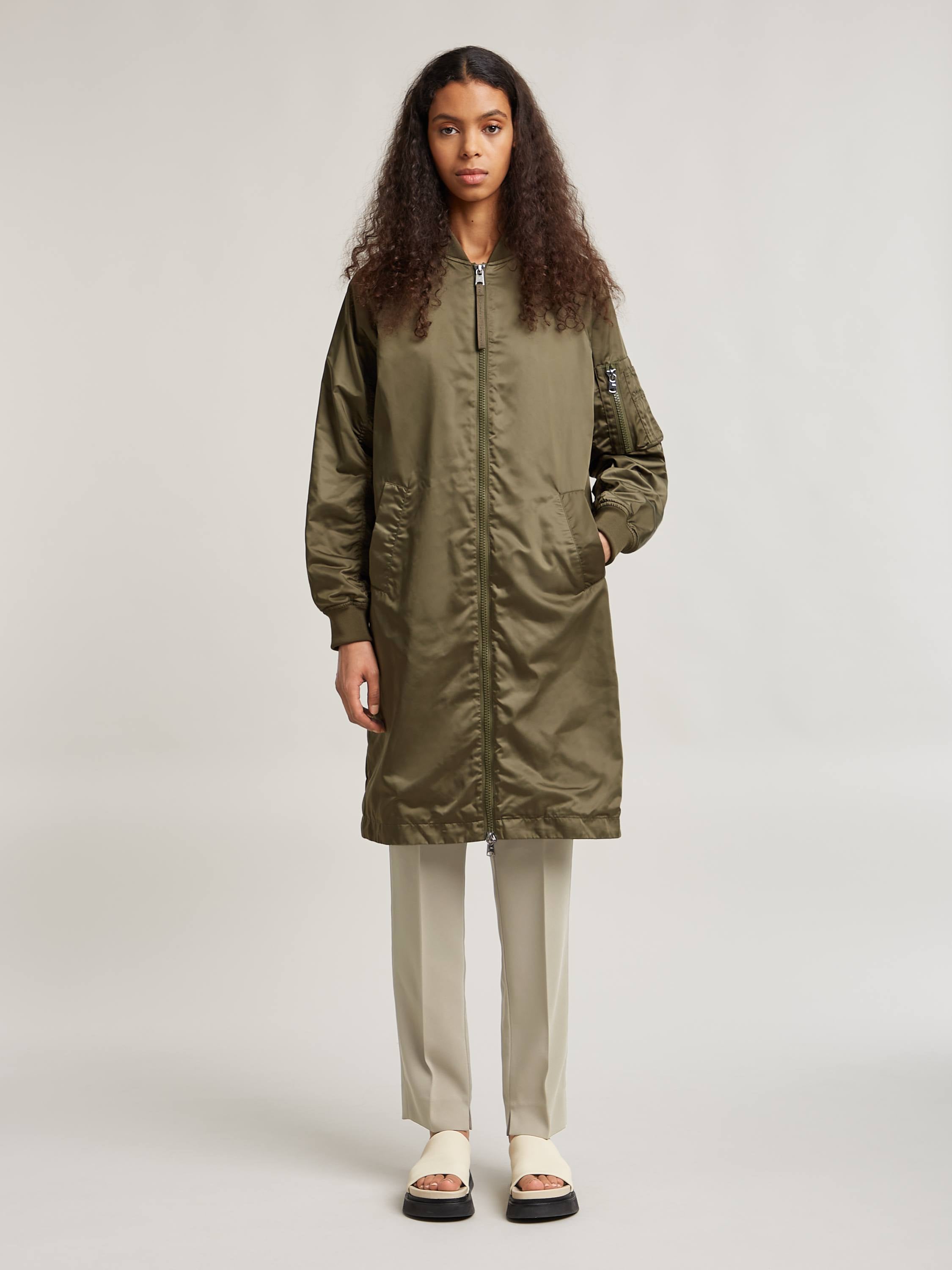 ALI bomber coat dark khaki