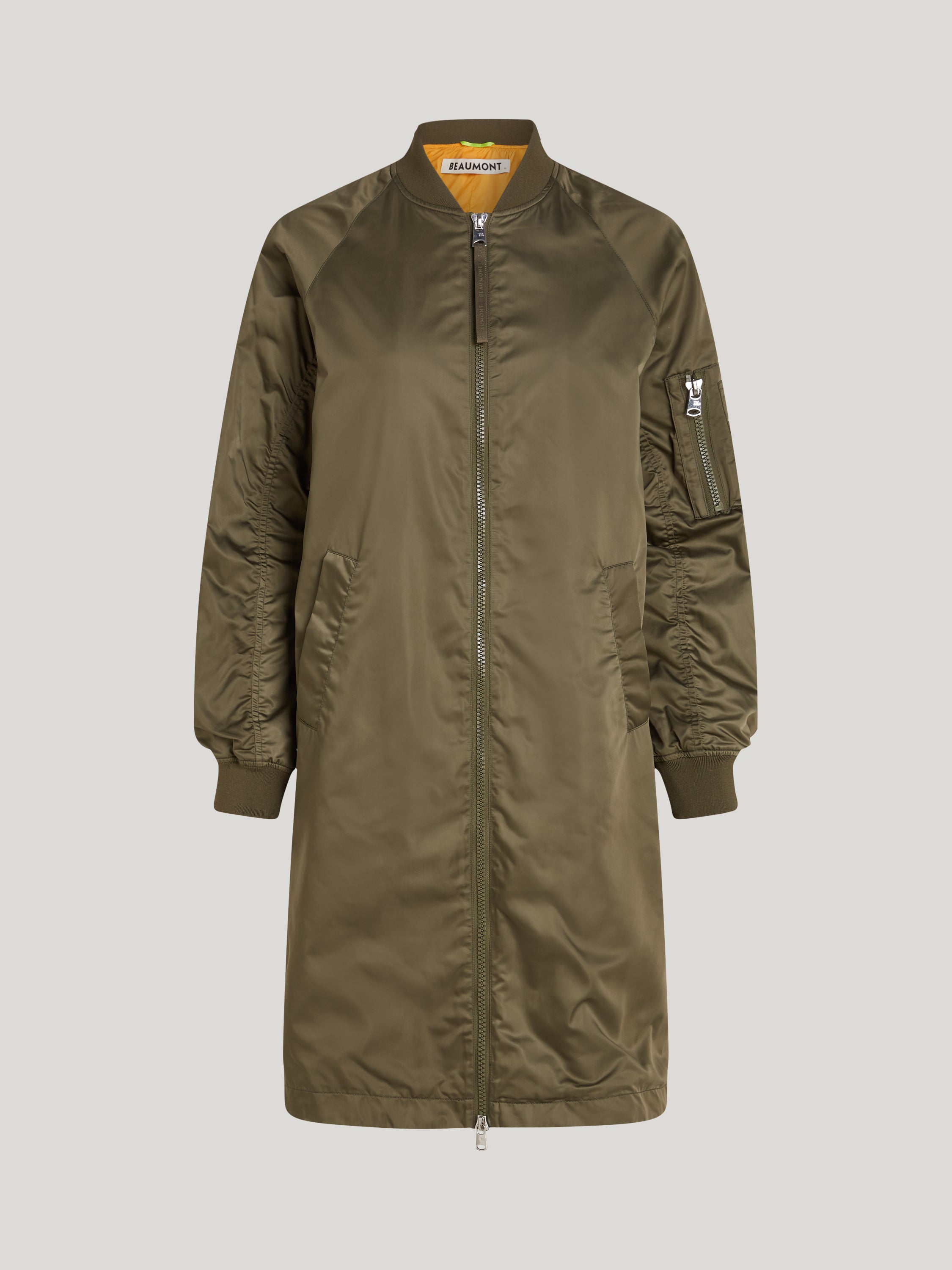 ALI bomber coat dark khaki