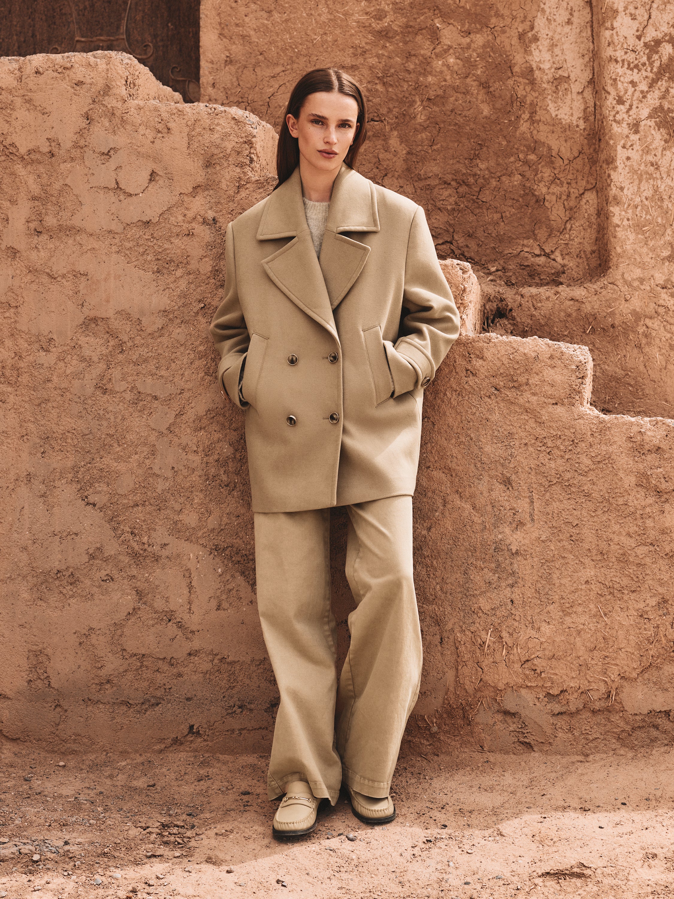 Moon coat Camel Beaumont