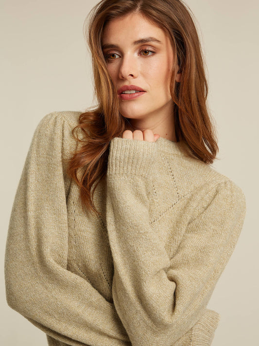 Brielle pullover - Camel lurex