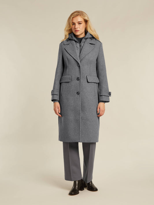 CAMERON coat - Grey heather