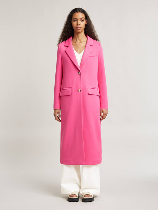 HEAVEN long blazer coat - neon pink