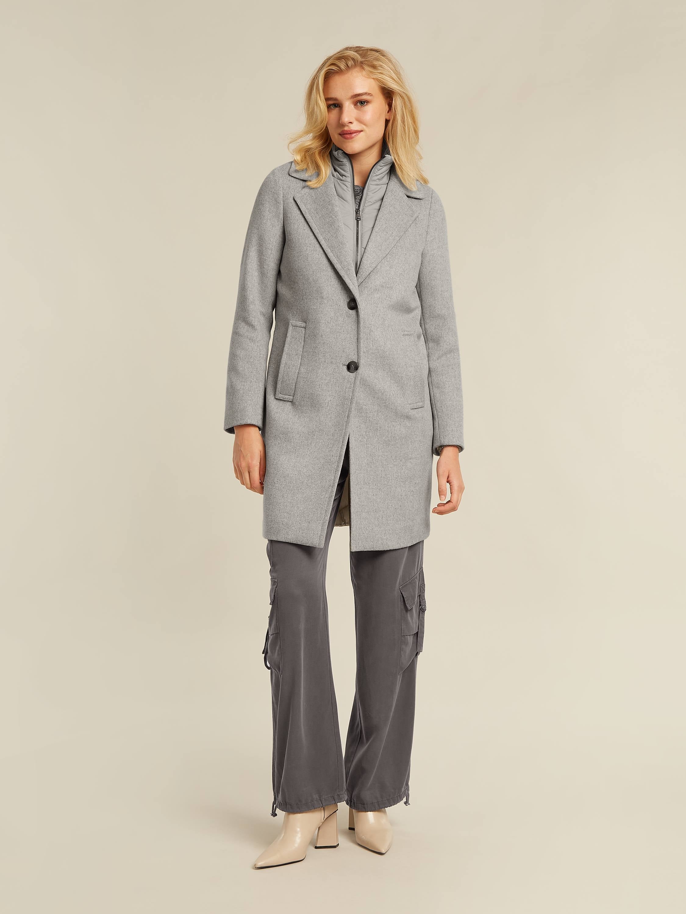 Skylar coat Soft grey heather