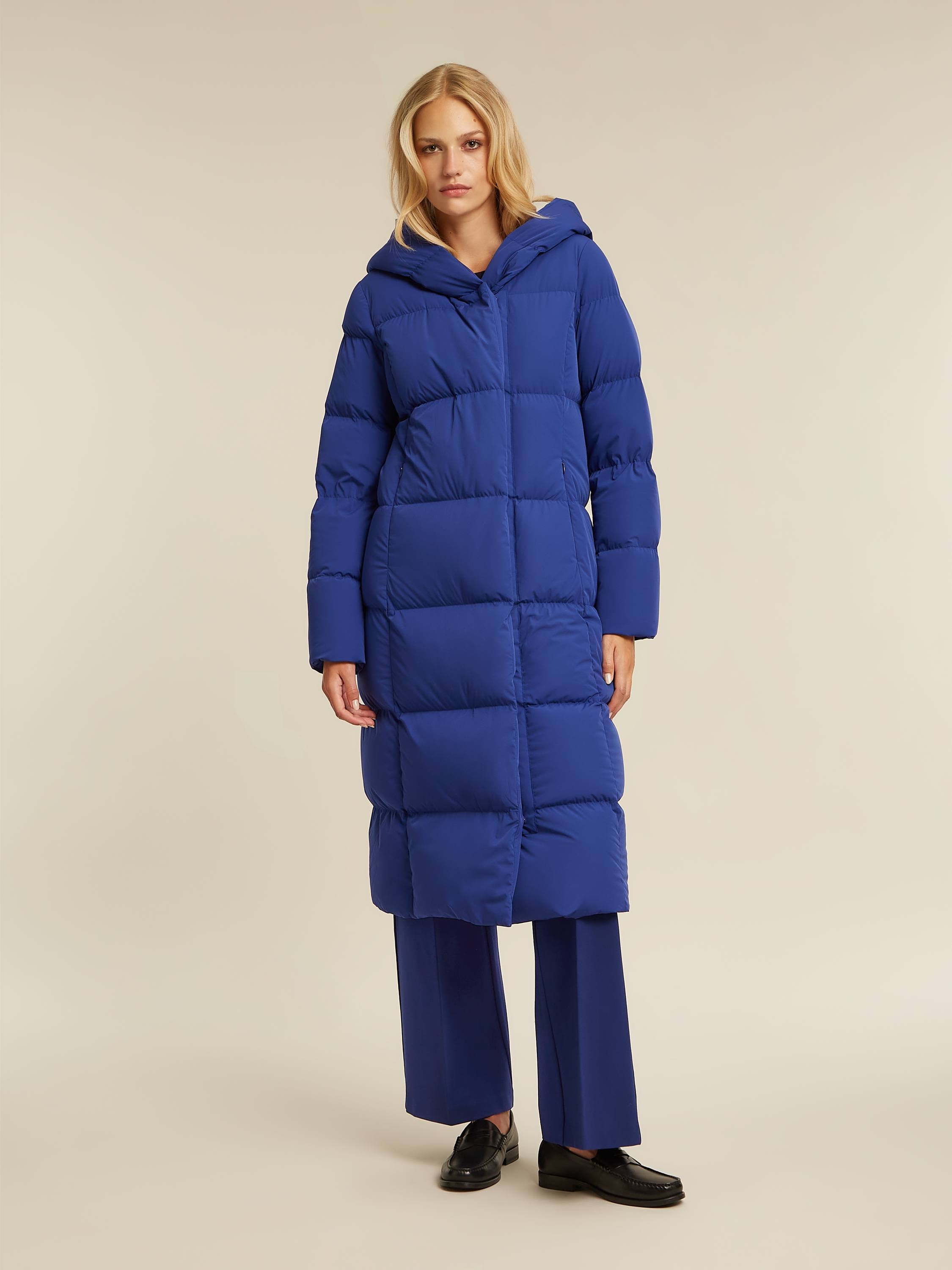 Long coat blue deals